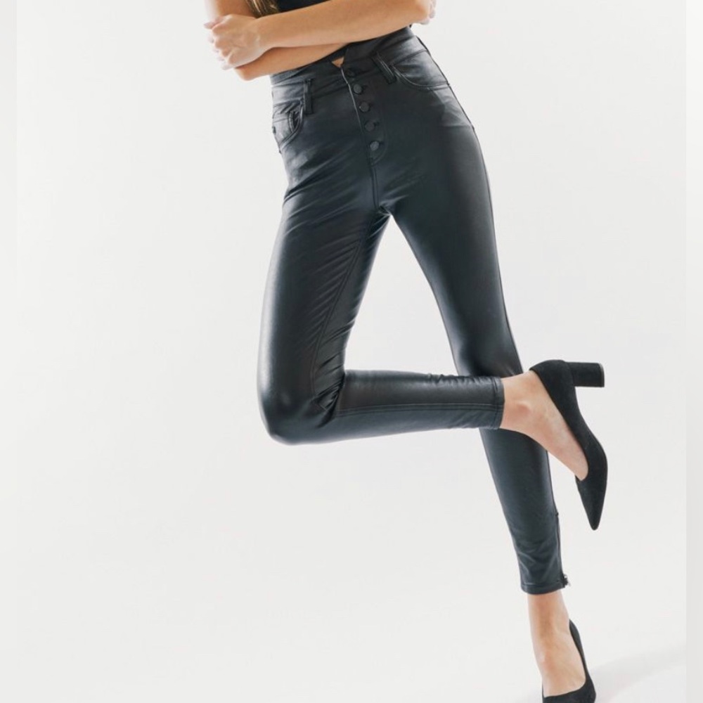 🖤KanCan Black Leather High Rise Skinny🖤